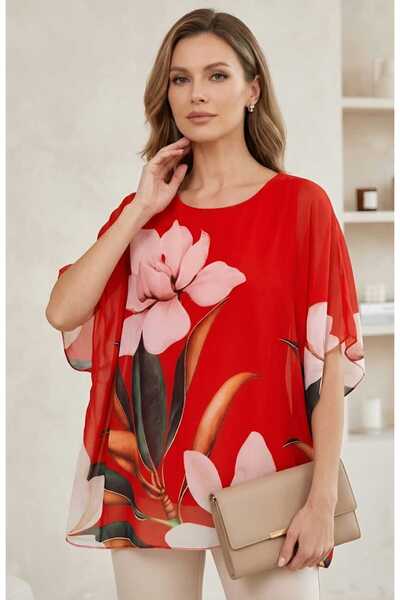 Volupta 3D lily Floral Print blouse