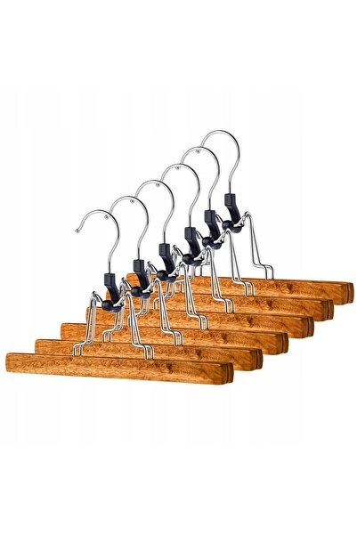 KADAX Cuier pentru două persoane din lemn pentru pantaloni, pentru dulapuri d...