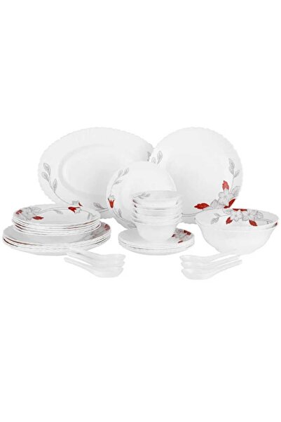 AKDC Delicasa 33-Piece Opalware Dinner Set White