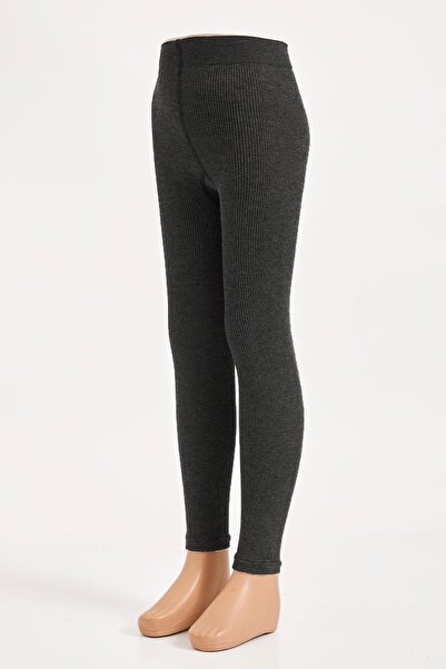 Katia&Bony Παιδικό καλσόν με μοτίβο βισκόζης Anthracite Melange