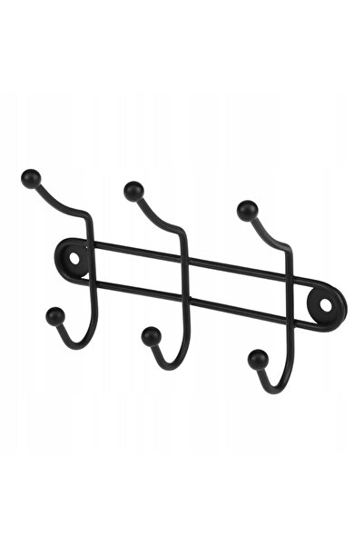 KADAX Wall Hanger for Hallway for Clothes and Towels Black Holder 3 Hooks