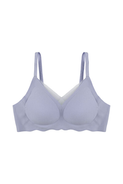 koza iç giyim Non-wired Laser Cut Detailed Low-Cut Crossed Tulle Piece Stitch...