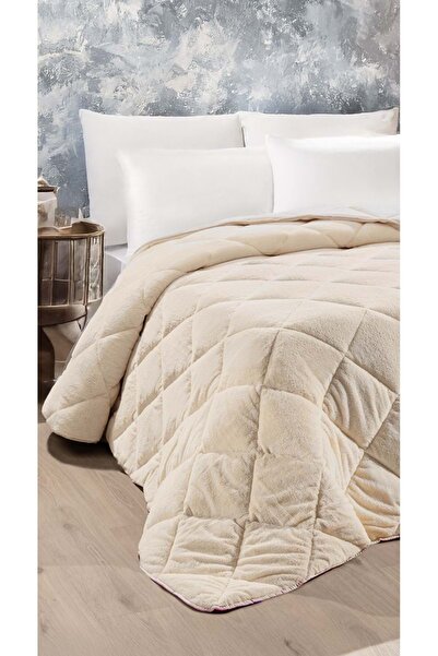 Ogi Home Welsoft Yorgan Çift Taraflı Tek Kişilik (155x215) - Krem