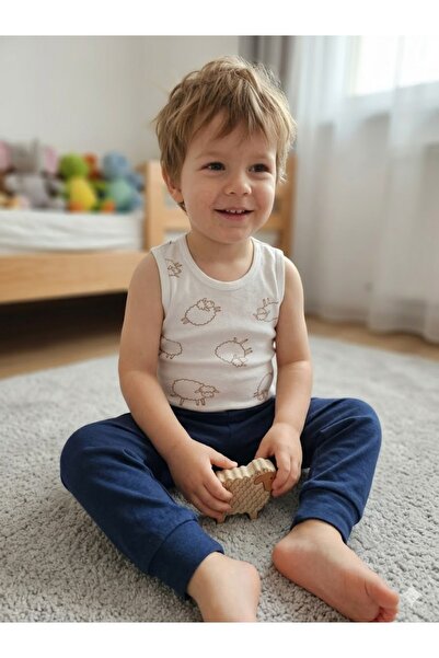 Şimo Butik Kız Erkek Çocuk Bebek Kolsuz Askılı Çıtçıtlı Body-Badi %100 Organi...