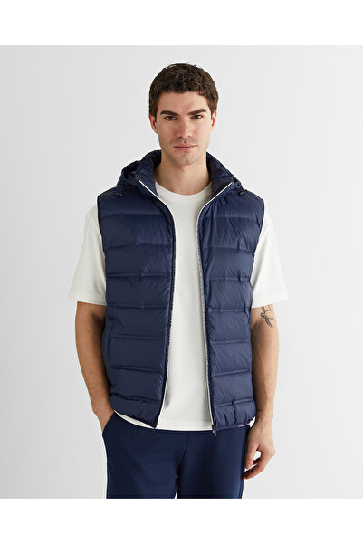 Gant Erkek Lacivert Kapüşonlu Yelek