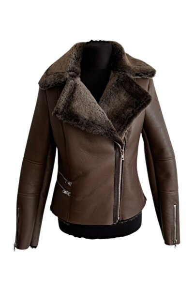 asus deri Emily - Genuine Sheepskin - Brown - Jacket - Women's
