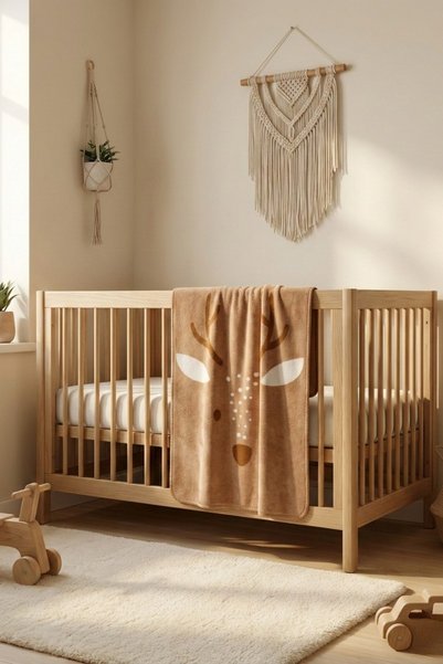 Lorvian Noletti Cotton Pieces of Patterned Soft Baby Blanket Si