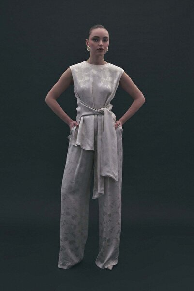 Sateen Pantaloni Camila - Bej