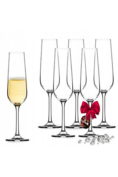 KADAX Pahare de vin pentru șampanie și Prosecco 200 ml Set de 6 pahare