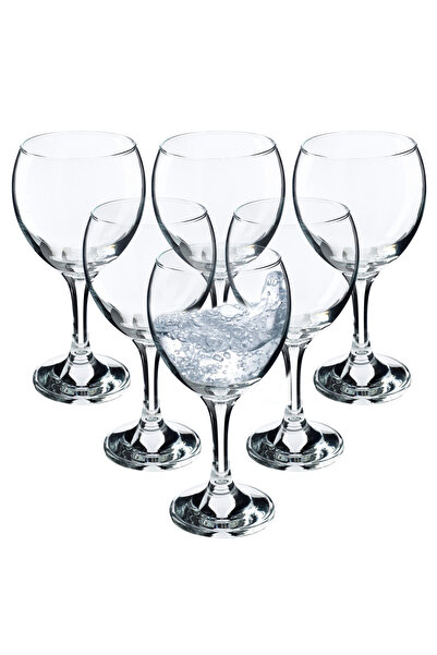 KADAX Red and White Wine Glasses 260 ml Set of 6 Glasses