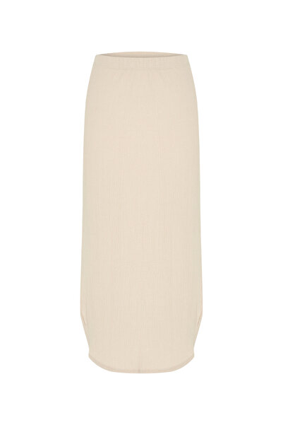 Mudo Flat Cut Midi Skirt with Side Slits