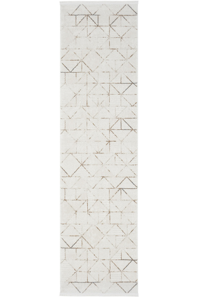 Cool Halı Nevada Krem Vizon Rengi Makine Dokuma Desenli Yumuşak Dört Mevsim U...