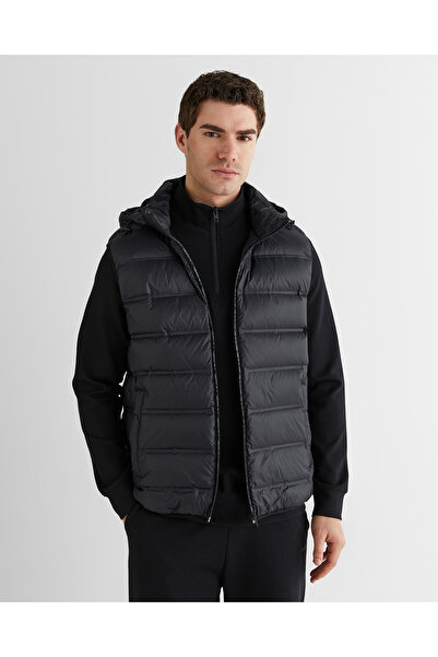 Gant Erkek Siyah Kapüşonlu Yelek