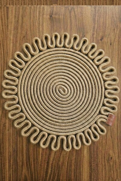 GNG Home Tekstil Γιούτα, Σουπλά Σετ, Σουπλά, Σουπλά με Βάση, Σετ Σουπλά, Μοντ...