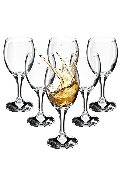 KADAX White Wine Glasses 6 pcs 245ml Set Elegant Glass Set