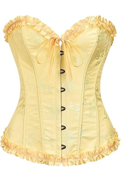 DELPI Elegant Vintage Corset with Laces and Whales