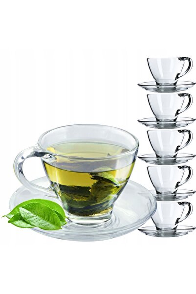 KADAX Set de cești de cafea și ceai cu farfurioare 200ml, 6 buc.