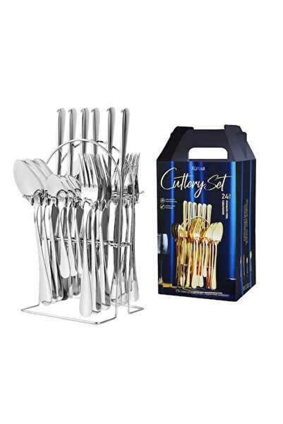 SHOPPINO Set de 24 de tacâmuri din oțel inoxidabil