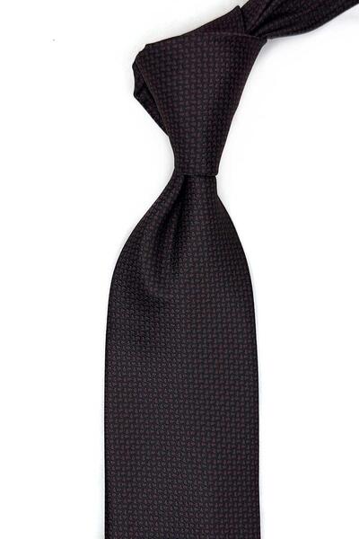 Kravatkolik Black Dot Pattern Classic Tie with Handkerchief Kk13508