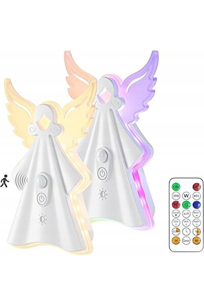 Other brand Stunning LED RGB Night Lights with Motion Sensor Set of 2 Cute An...