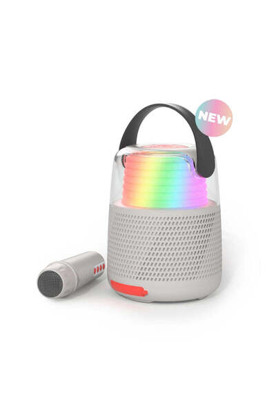 MOB Paris Boxă Bluetooth cu efecte de lumini și microfon, Set Karaoke, MOB Pa...
