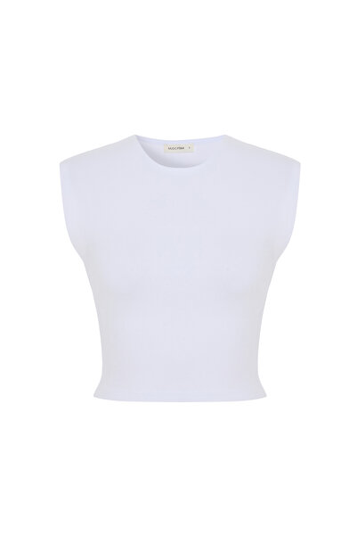 Mudo Crop T-Shirt with Crew Neck
