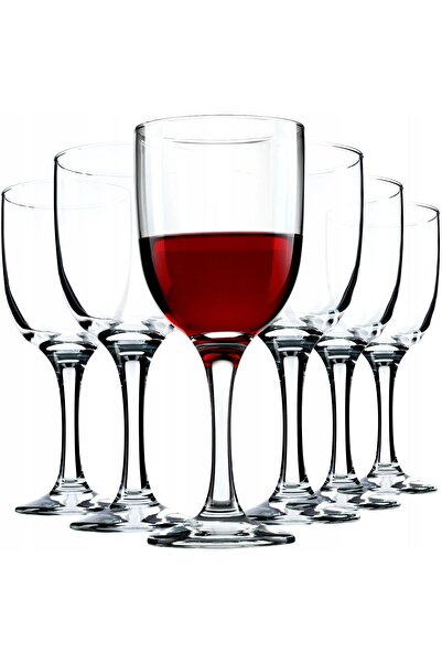 KADAX Red and White Wine Glasses 290ml Set of 6 Glasses