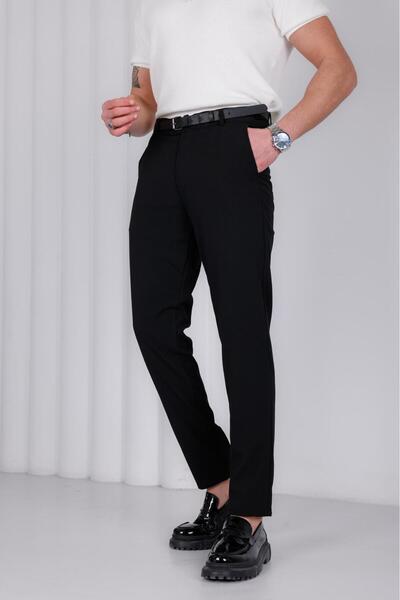 mrmubomen Men's Fit Fabric Trousers