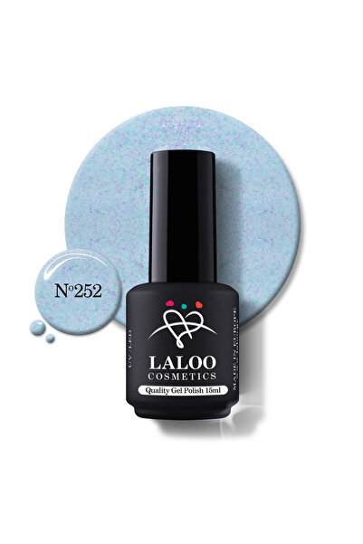 Laloo Cosmetics 252 Aqua with purple pigments | Laloo gel polish 15ml