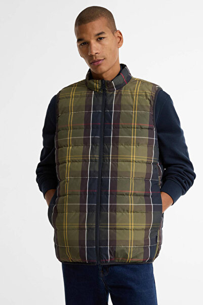 Barbour Reversible Tartan Puffer Yelek TN52 Classic Tartan
