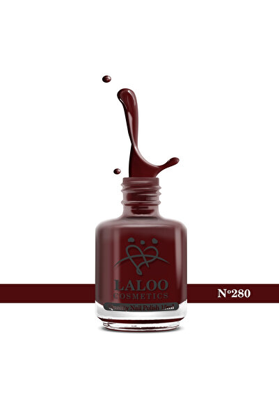 Laloo Cosmetics No.280 Wine Red| Oja clasica Laloo 15 ml