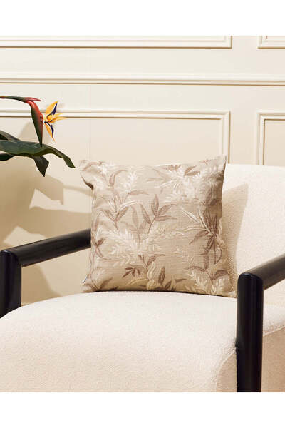 REDTAG وسادة مطرّز بأوراق بنية