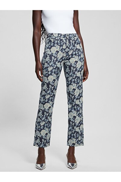 Guess Floral jacquard denim pant