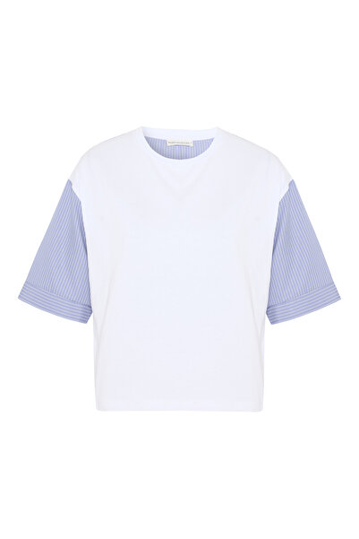 Mudo Line-Detailed Crewneck T-Shirt