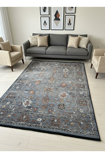 ALLGELSİN Μπαμπού Αντιολισθητικό Χαλί Υφαντό Βάση Μπαμπού Χαλί σαλονιού Ψηφια...