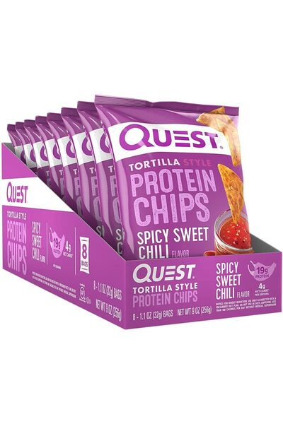 QUEST NUTRITION Tortilla Style Protein Chips Spicy Sweet Chili Flavor