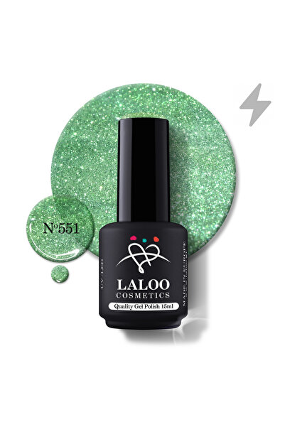 Laloo Cosmetics 551 Charming Flash blue | Laloo gel polish 15ml