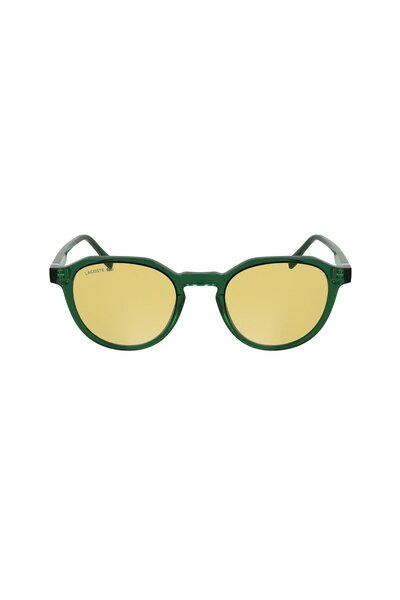 Lacoste L 6052S 301 51 Unisex Oval Şeffaf Yeşil Kemik Güneş Gözlüğü