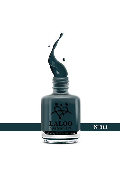 Laloo Cosmetics No. 311 Dark Teal| Laloo classic nail polish 15 ml
