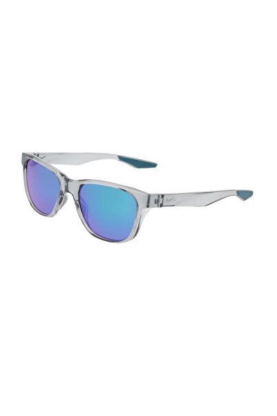 Nike Explore Sway IO0102X 012 53 Unisex Kare Şeffaf Gri Aynalı Kemik Güneş Gö...