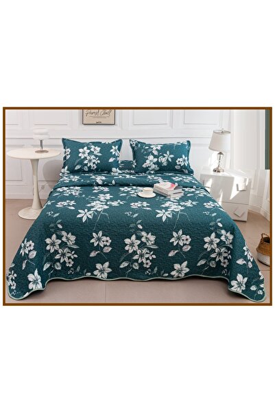 CHIRASO Reversible Quilted Bedspread Set, 2 Sides, 3 Pieces, 220x240 cm, 2 Pi...