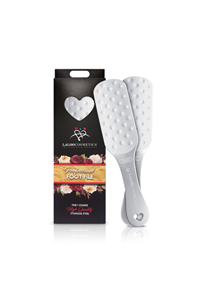 Laloo Cosmetics Pilă curbată pentru călcâie/ oțel inoxidabil Laloo