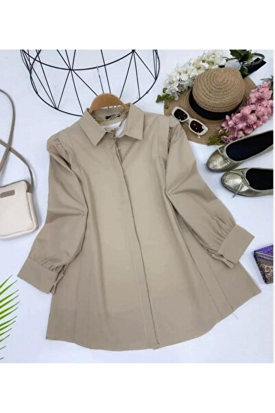 modasindoma Women's Shirt Beige