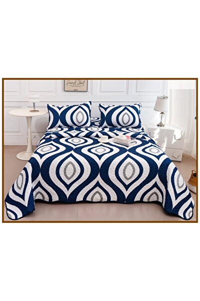 CHIRASO Reversible Quilted Bedspread Set, 2 Sides, 3 Pieces, 220x240 cm, 2 Pi...
