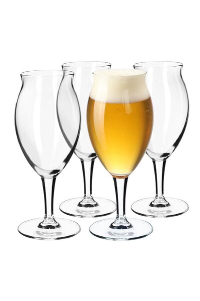 KADAX Halbă de bere Pahar de bere Cani de bere Pahar înalt din sticlă 410 ml ...