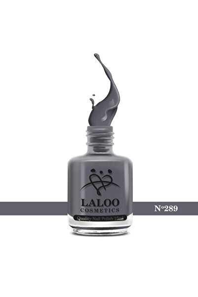 Laloo Cosmetics No.289 Smoke Grey| Oja clasica Laloo 15 ml