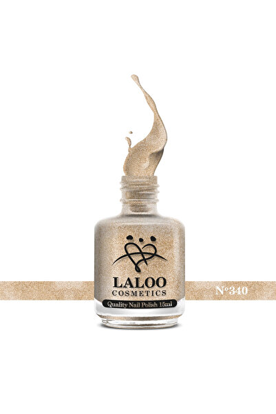 Laloo Cosmetics No.340 Bronze glitter| Oja clasica Laloo 15 ml