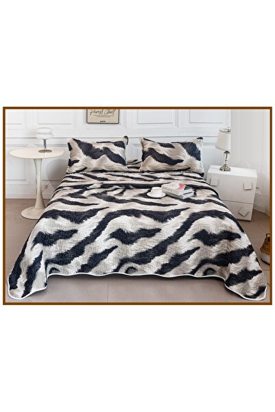 CHIRASO Reversible Quilted Bedspread Set, 2 Sides, 3 Pieces, 220x240 cm, 2 Pi...