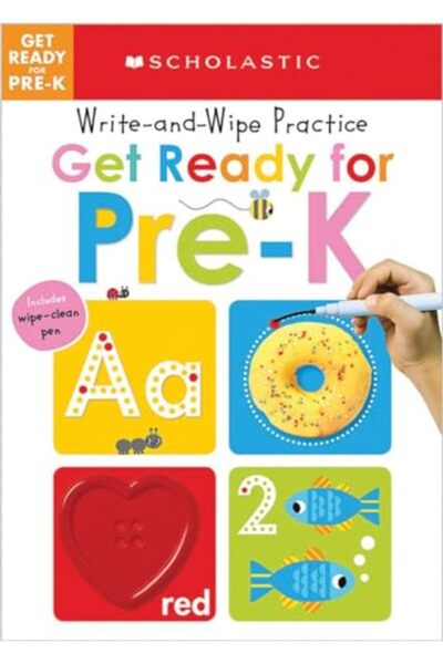 Scholastic Us استعدوا لتدريبات الكتابة والمسح لمرحلة ما قبل الروضة: مجموعة سك...