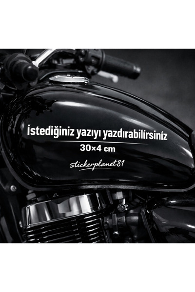 AlpiLeo BEYAZ Renk | Kişiye Özel Yazı Sticker 30x4 cm | Motor Deposu Oto Cam ...